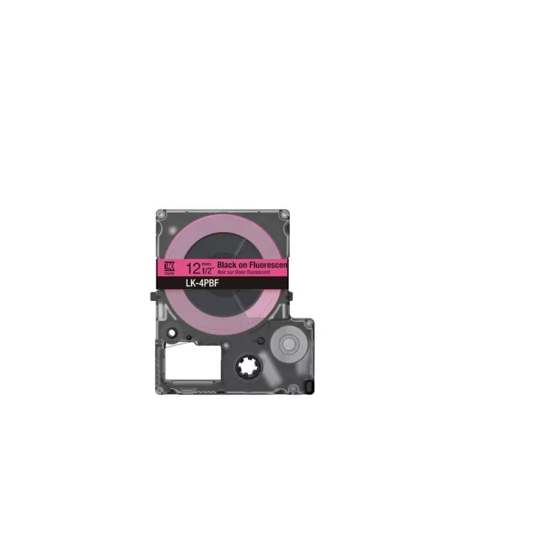 Ταινία ετικετών Epson LK-4PBF μαύρο ροζ θερμομεταφοράς 1,2 cm