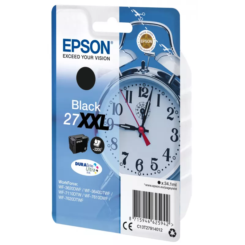 Epson ατομική συσκευασία μαύρο 27XXL DURABrite Ultra μελάνι