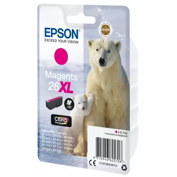 Epson Eisbär μεμονωμένη συσκευασία ματζέντα 26XL Claria Premium μελάνι