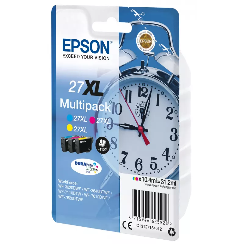 Epson Wecker πολυσυσκευασία 3 χρωμάτων 27XL DURABrite Ultra μελάνι