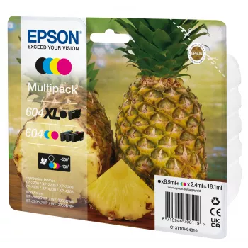 Epson 604XL μελάνι 4 τεμ. γνήσιο υψηλής (XL) απόδοσης μαύρο, κυανό, ματζέντα, κίτρινο