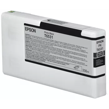 Epson T6531 φωτογραφικό μαύρο μελάνι (200ml), φωτογραφικό μαύρο, βαφή μελάνης, 200 ml, 1 τεμ.