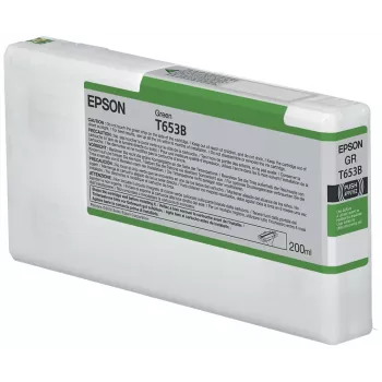 Epson T653B πράσινο μελάνι (200ml), πράσινο, χρωστική μελάνη, 200 ml, 1 τεμ.
