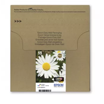 Μελανοδοχείο Epson T1806 Easy Mail Packaging Μαύρο Κίτρινο Cyan Magenta