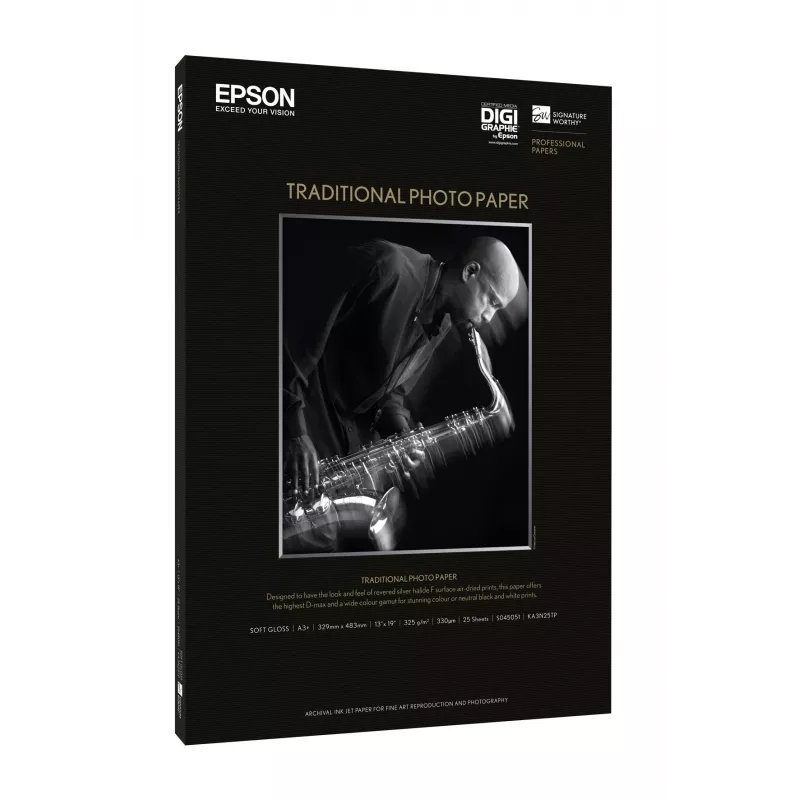 Epson Traditional Photo Paper, DIN A2, 330 g/m², 25 φύλλα