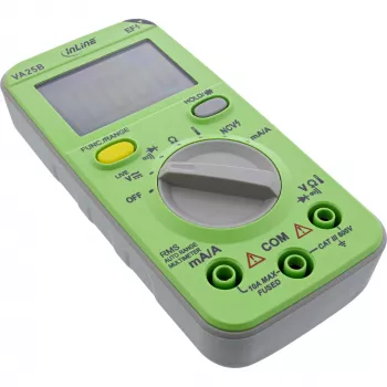 Πολύμετρο InLine 43117A Τσέπης Auto-Range, LCD 44x30 mm, Μπαταρία AAA, 130x62x27 mm