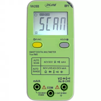 Πολύμετρο InLine 43117B Τσέπης με Auto-Range, Autoscan, LCD 44×30 mm, Μπαταρία AAA