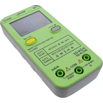 Πολύμετρο InLine 43117B Τσέπης με Auto-Range, Autoscan, LCD 44×30 mm, Μπαταρία AAA