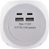 InLine Charging Cube InLine 16499A 3x Schutzkontakt 2x USB-C 2x USB-A λευκό 2 m