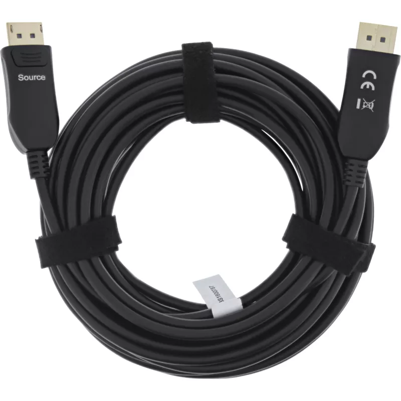 InLine καλώδιο AOC DisplayPort 2.1, UHBR, μαύρο 25 m