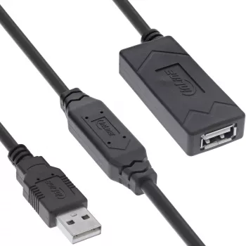 InLine ενεργή προέκταση USB 2.0 USB-A αρσενικό/θηλυκό 20m 0,48 Gbit/s