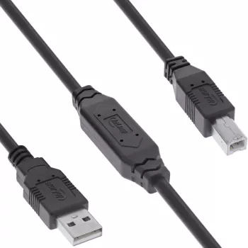 InLine ενεργό καλώδιο USB 2.0, USB-A αρσενικό σε USB-B αρσενικό, 12,5 m