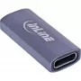 Προσαρμογέας USB-C InLine 35900E γκρι Σύνδεση 1 USB-C Σύνδεση 2 USB-C