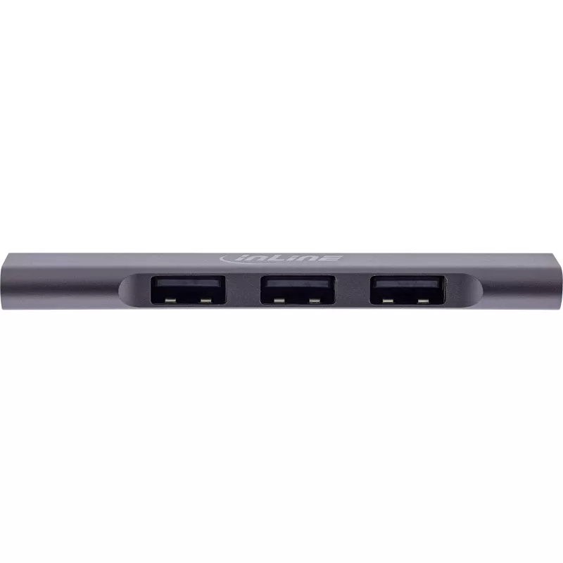 InLine λεπτός hub USB-C, 4 θυρών, USB 3.0 + 3x USB 2.0, λεπτός σχεδιασμός