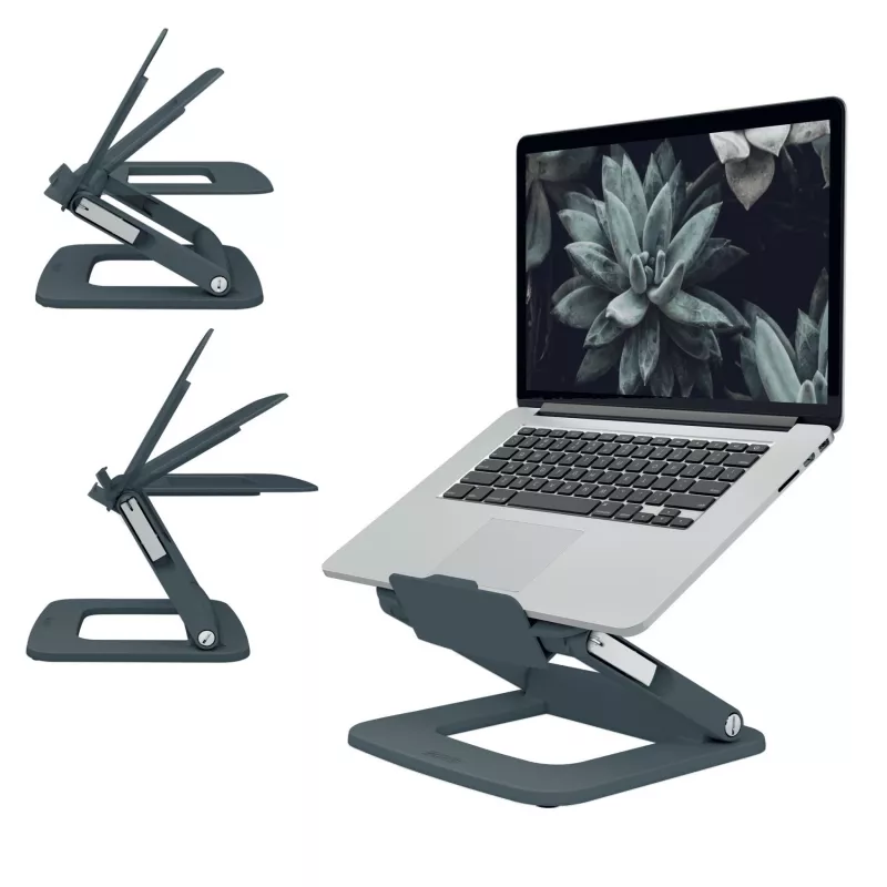 Leitz Ergo ρυθμιζόμενη βάση laptop πολλαπλών γωνιών, 80 % ανακυκλωμένο πλαστικό