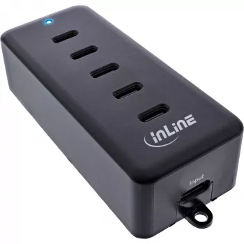 InLine USB-C Επέκταση 5-Port 100W Φορτιστής εσωτερικού χώρου καθολική συμβατότητα