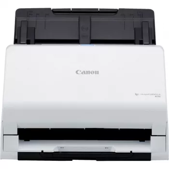 Canon imageFORMULA R30 Σαρωτής εγγράφων επιτραπέζιος χωρίς οδηγούς, 216 x 356 mm, 600 x 600 DPI, ADF + τροφοδοσία μεμονωμένων φύλλων, Λευκό, CIS, RGB LED