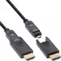 InLine Καλώδιο HDMI AOC, Ultra High Speed HDMI, 8K4K, αποσπώμενο βύσμα, 80m
