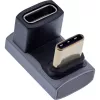InLine Προσαρμογέας USB4, βύσμα/υποδοχή USB-C 180°, Αλουμίνιο, γκρι