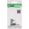 InLine Προσαρμογέας USB4, βύσμα/υποδοχή USB-C 180°, Αλουμίνιο, γκρι
