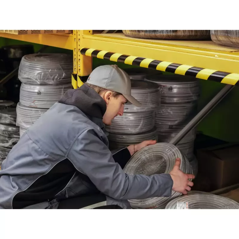 Durable C25R Προϊόν πολυουρεθάνης Μαύρο Κίτρινο Στρογγυλεμένο 1000 mm
