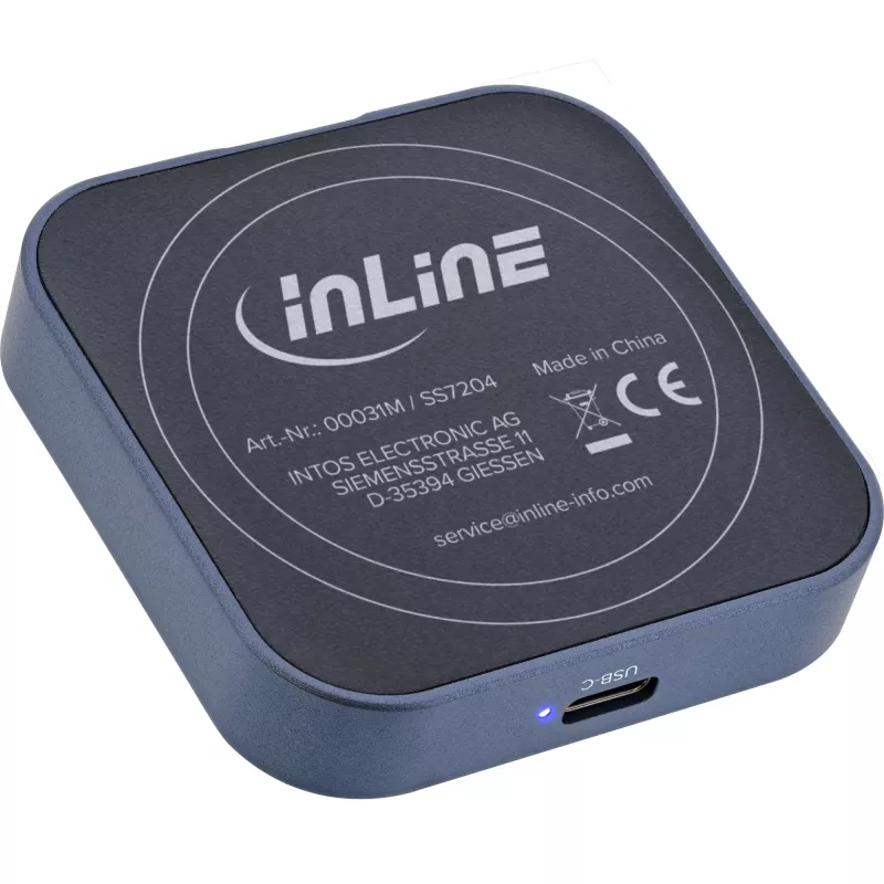 InLine Clip Case - Μαγνητική θήκη USB-C για SATA III & NVMe M.2 SSDs