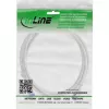 InLine 74901 λεπτό καλώδιο patch, Cat.6A, S/FTP, TPE (LSZH), εύκαμπτο, PoE, γκρι, 1 m