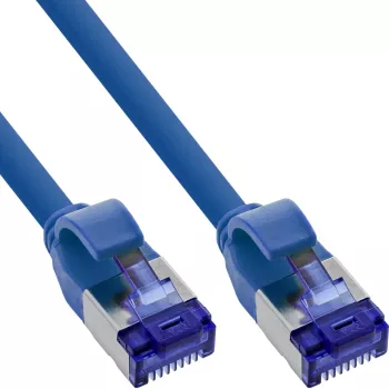 Καλώδιο patch InLine Cat.6A S/FTP Slim TPE (LSZH) PoE, μπλε, 2 m