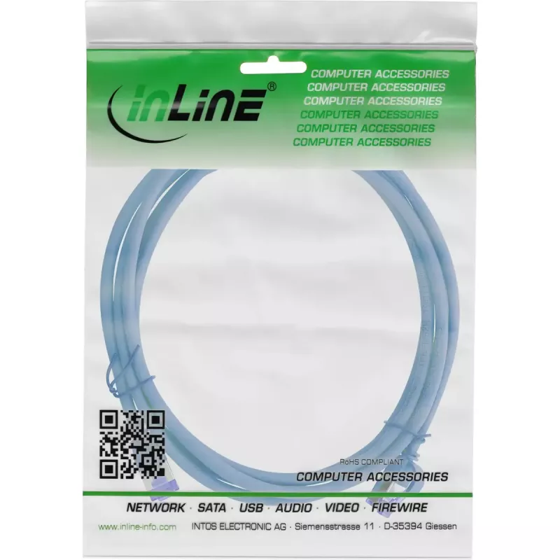 InLine 74915B Καλώδιο δικτύου μπλε 15 m Cat6a S/FTP (S-STP)