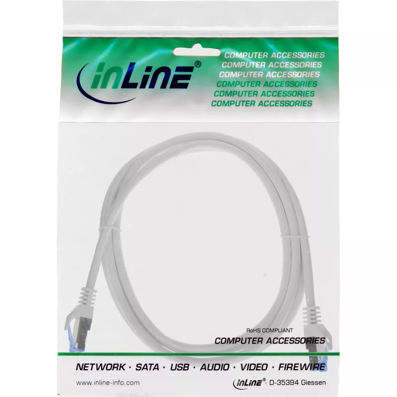 InLine 72602 καλώδιο δικτύου γκρι 2 m Cat6a S/FTP (S-STP)
