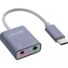 Μετατροπέας ήχου InLine 33051F USB Type-C Γκρι 42x30x12mm