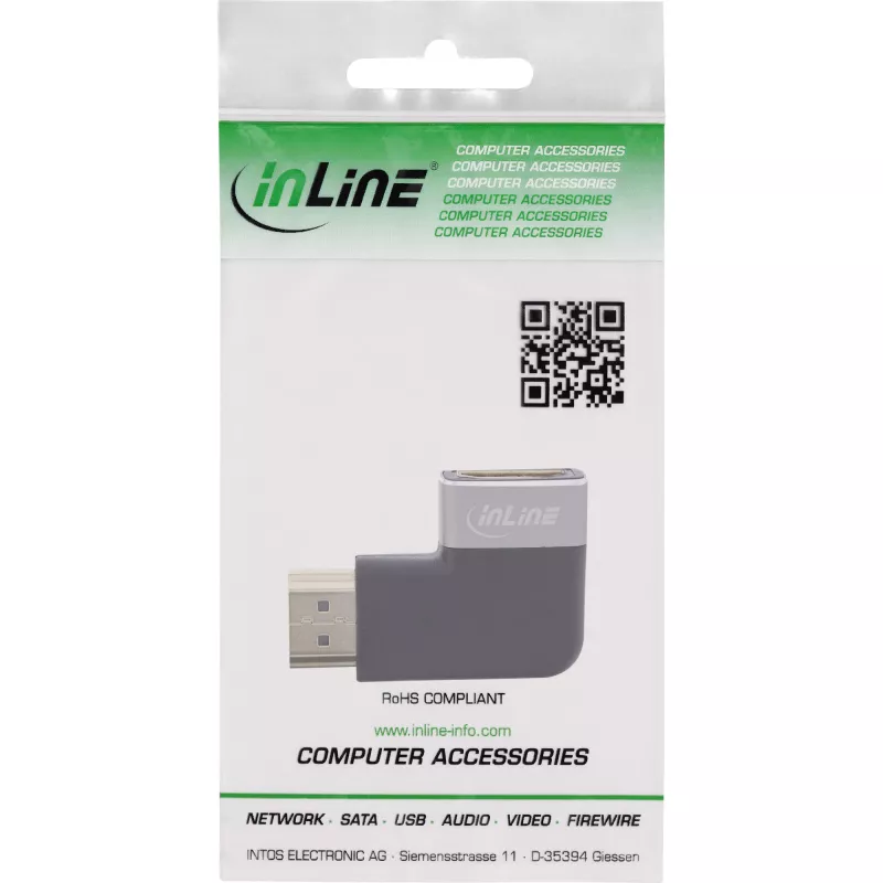 Αντάπτορας HDMI InLine 17991E Μαύρο Γκρι επιχρυσωμένο