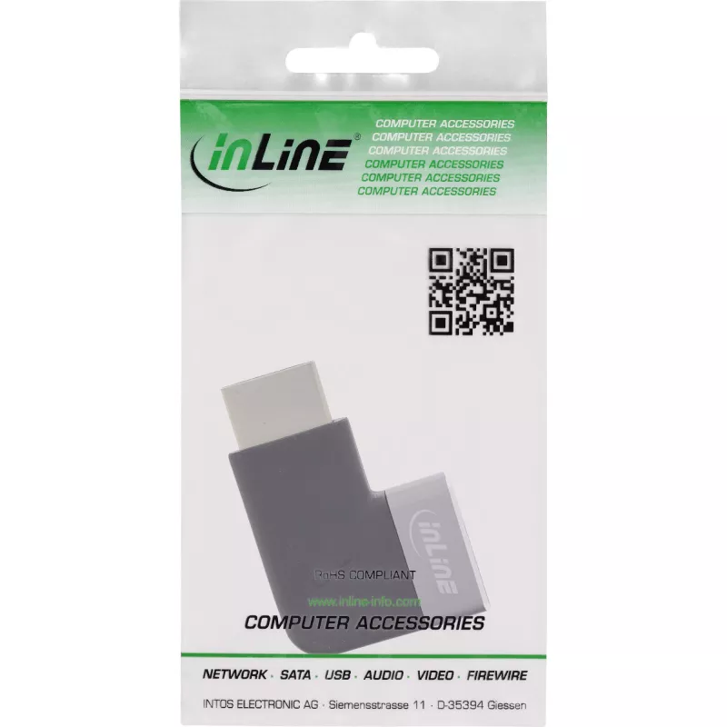 Αντάπτορας HDMI InLine 17991D Μαύρο Γκρι επιχρυσωμένο