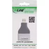 InLine 17991B Αντάπτορας καλωδίου HDMI A σε Micro HDMI D Μαύρο Γκρι