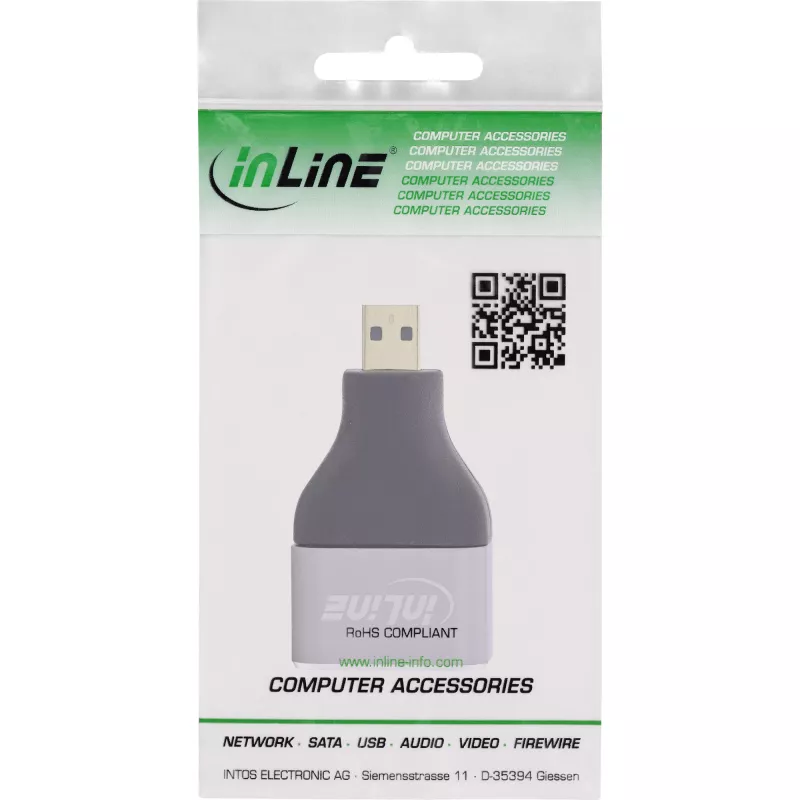 InLine 17991B Αντάπτορας καλωδίου HDMI A σε Micro HDMI D Μαύρο Γκρι