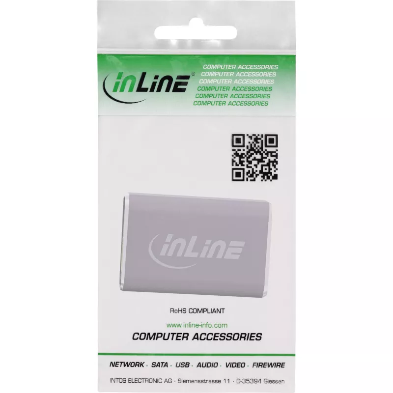 Αντάπτορας HDMI InLine 17991A Γκρι Επιχρυσωμένο