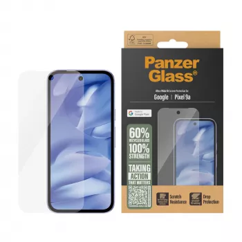 Προστασία οθόνης PanzerGlass Google Pixel 9a Ultra-Wide Fit ανθεκτική στις γρατσουνιές ανθεκτική στους κραδασμούς