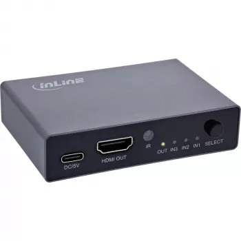 Διακόπτης HDMI InLine 65020 3-Port 8K 60Hz HDCP 2.3