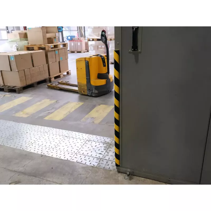 Προφίλ πλαστικό Durable S32R στρογγυλεμένο μαύρο κίτρινο 1000 mm
