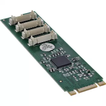 InLine 76660W εσωτερικός σειριακός προσαρμογέας M.2 αρσενικό ASIX AX99100 4 Gbit/s