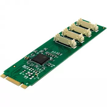 InLine 76660W εσωτερικός σειριακός προσαρμογέας M.2 αρσενικό ASIX AX99100 4 Gbit/s