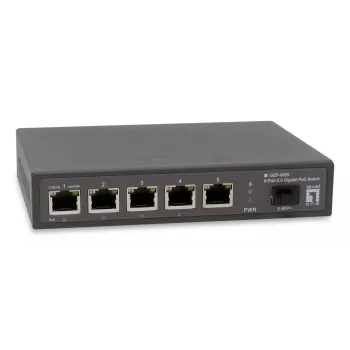 LevelOne GEP-0625 Διακόπτης δικτύου Unmanaged 2.5G Ethernet (100/1000/2500) Power over Ethernet (PoE) μαύρο