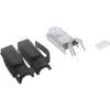 InLine βύσμα crimp Cat.6A RJ45 θωρακισμένο, 3 τεμαχίων μαύρο συσκευασία 100 τεμ.