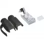 InLine βύσμα crimp Cat.6A RJ45 θωρακισμένο, 3 τεμαχίων μαύρο συσκευασία 10 τεμ.