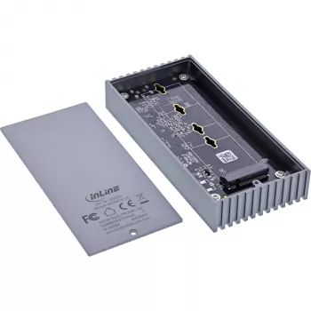 Εξωτερικό κουτί USB4 InLine 00031J — USB-C σε M.2 NVMe SSD, 40 Gb/s, αλουμίνιο