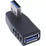 Γωνιακός προσαρμογέας 270° USB 3.2 Gen 1 InLine 35300U — USB Type-A σε Type-A, ορθογώνια σύνδεση