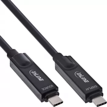 InLine 35798I Καλώδιο USB USB 3.2 Gen 2 (3.1 Gen 2) 15 m USB C Μαύρο