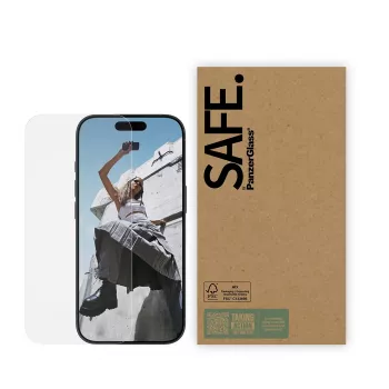 Προστασία οθόνης PanzerGlass SAFE by για iPhone 17 / iPhone 17 Pro / iPhone 16 Pro — Ultra‑Wide Fit, σκληρυμένο γυαλί, συσκευασία 10 τεμ.