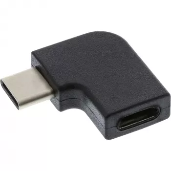 InLine προσαρμογέας USB 3.2 Gen.2, βύσμα USB-C / υποδοχή USB-C, γωνιακός