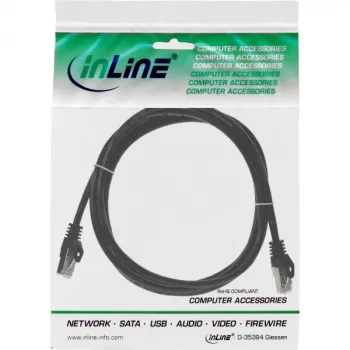 InLine καλώδιο patch F/UTP Cat.5e μαύρο 3m